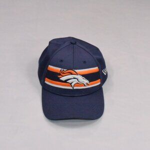 Denver Broncos Hat Cap Mens Large/XLarge Navy Blue New Era 39Thirty Baseball Hat